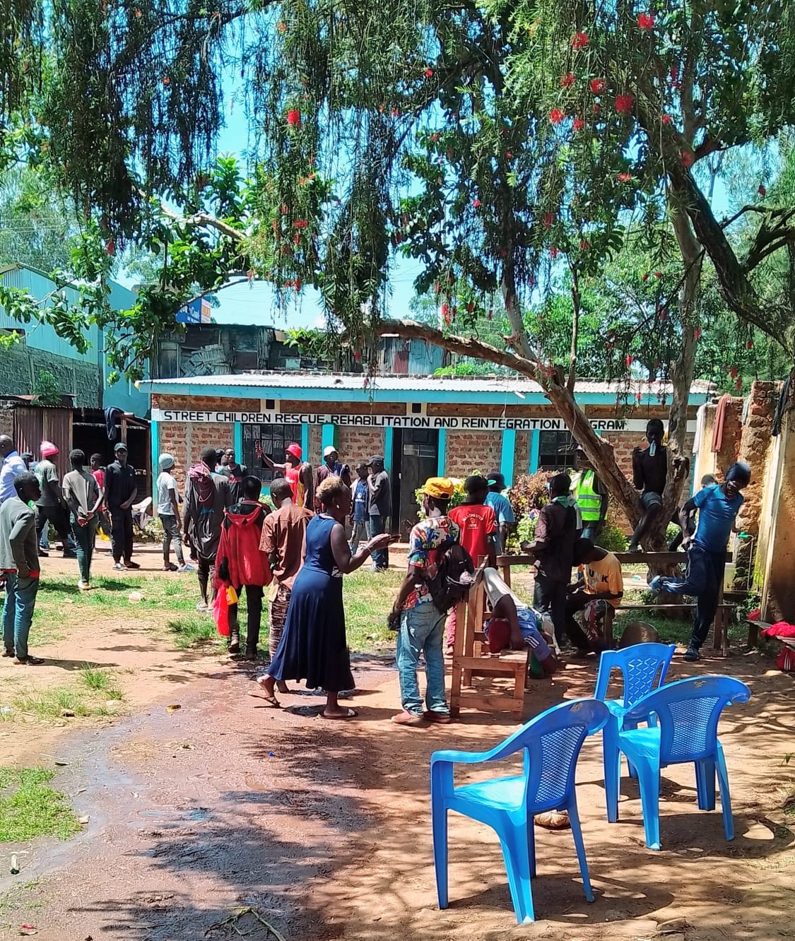 Save the Family Foundation team working with children in the community